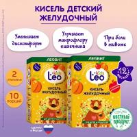Детский желудочный кисель LeoKids от Леовит 10 пакетов по 12 г