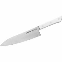 Нож кухонный Гранд Сантоку Samura HARAKIRI SHR-0096W/K белая рукоять 19,7 см