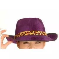 Шляпа гангстера (фиолетовая)
