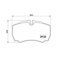 Комплект тормозных колодок Brembo P 24 084 для Ford TRANSIT