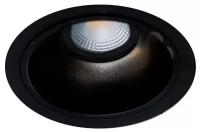 Donolux LED Cap св-к встраиваемый, GU10, D115хH45мм, IP20, черный RAL9005, без лампы