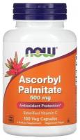 Капсулы NOW Ascorbyl Palmitate, 150 г, 500 мг, 100 шт