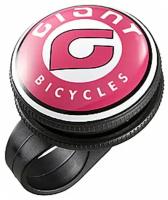 Звонок велосипедный Giant Classic Bell, розовый/черный, 580903