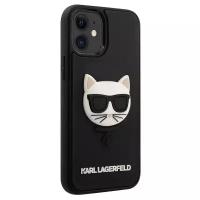 Чехол Karl Lagerfeld 3D Rubber Choupette's head Hard для iPhone 12 / 12 Pro