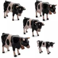 Корова с колокольчиком KLIMA черно-белая, 6см (Франция)