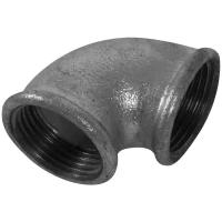 Угол оцинкованный, внутренняя резьба, 1 мм, чугун:Фитинг для водопроводной трубы