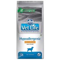 Vet Life Dog Hypoallergenic корм для собак при пищевой аллергии Рыба и картофель, 12 кг