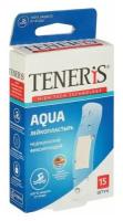 TENERIS Набор пластырей 15 шт. teneris aqua водонепроницаемый, на полимерной основе, коробка с европодвесом, 0208-004, 5 шт