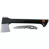 Промо-набор: Топор плотницкий Fiskars малый + Складной нож Paraframe 1057911
