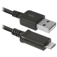 Кабель Defender USB -micro USB 1m чёрный