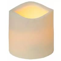 Свеча светодиодная пластиковая, высота - 7,5 см, цвет - бежевый, 067-27