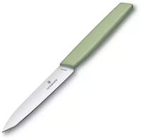 Victorinox Kitchen 6.9006.1042 Нож victorinox для резки овощей и фруктов, лезвие прямое с заостренным кончиком 10 см, зеленый