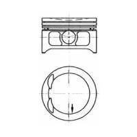 Поршень d86x1.5x1.5x3 +0.5 opel frontera 2.2 16v x22xe 95 Kolbenschmidt 97363610