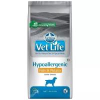Корм Farmina Vet Life Hypoallergenic для собак с рыбой и картофелем при пищевой непереносимости 2 кг