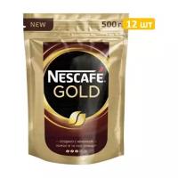 Кофе растворимый Нескафе Голд Nescafe Gold, 500г по 12шт