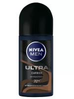 Дезодорант-антиперспирант шариковый Nivea Men "ULTRA Carbon" антибактериальный эффект, 50 мл