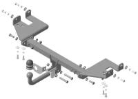 90901-A Фаркоп Motodor KIA Sportage; Hyundai Tucson,2004-2010 (оцинк. Шар) (без электрики)