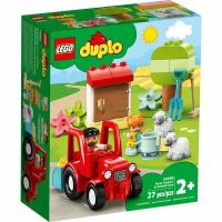 Конструктор LEGO DUPLO Town 10950 Фермерский трактор и животные, 27 дет