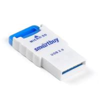 Картридер Smartbuy 707, USB 2.0 - MicroSD, голубой (SBR-707-B)