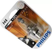 Лампа Галогенная Блистер 1Шт H4 12V 60/55W P43t-38 Premium (На 30% Больше Света На Дороге) Philips арт. 12342PRB1