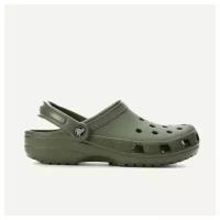 Сабо Crocs, размер M11 EU 45-46 29см, хаки, зеленый