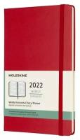 Moleskine DHF212WH3 CLASSIC WKLY Large 130х210мм 144стр еженедельник red