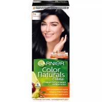 GARNIER Color Naturals стойкая питательная крем-краска для волос, 1+, Ультра черный