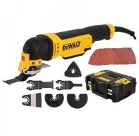 Многофункциональный инструмент, DEWALT DWE315KT-QS 300 Вт, 0-22000 колебаний в минуту, замена насадок без использования, шт DeWalt