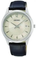 Наручные часы SEIKO Часы Seiko SUR421P1, черный, серебряный