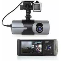 Видеорегистратор HD R300M с двумя камерами для автомобиля ( фронт и салон ) G-Sensor F. S. N. / 2,7 "TFT LCD / (2 - ух канальная запись) цвет: Черный