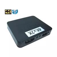 ORIENT HDMI 4K Splitter HSP0102HL, 1->2, HDMI 1.4/3D, UHDTV 4K(3840x2160)/HDTV1080p/1080i/720p, HDCP1.2, питание от USB, пластик.корпус (30103)