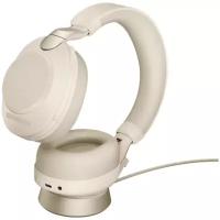 Jabra Evolve2 85, Link380c Stereo Stand Beige [28599-999-888] - Беспроводная стерео гарнитура, MS, USB-C