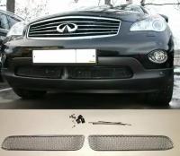 Накладка на решетку бампера, для авто Infiniti QX50 2013-2015, Infiniti EX 2010-2013