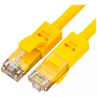 Патч-корд UTP cat.5e 1 Гбит/с RJ45 LAN CCA компьютерный кабель для интернета (GCR-LNC500) желтый 0.1м