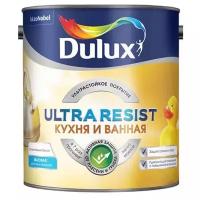 Краска латексная Dulux Ultra Resist Кухня и ванная матовая белый 2.5 л 3.9 кг