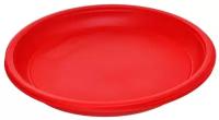 Тарелки одноразовые диаметр 21 см красные 60 штук Мистерия
