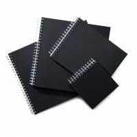 Winsor&Newton Скетчбук Sketch Book Black на спирали 180г/м2 29х38см, 40л