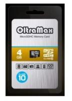Карта памяти (OLTRAMAX MicroSDHC 4GB Class10)