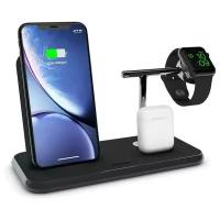 Док-станция ZENS Aluminium Dual Wireless Charger + Dock + Watch чёрная