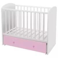 Кроватка детская Polini kids Sky 745, с ящиком, розовый