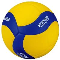Мяч волейбольный утяжеленный MIKASA VT2000W, р 5, вес 2 кг, синий, желтый