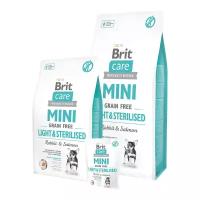 Корм Brit (Брит) для собак мелких пород Care Mini Light & Sterilised беззерновой 7 кг