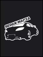 Наклейка на авто "Mazda Sedan Mafia - Мазда Седан Мафия" 17х12 см