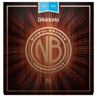 NB1253 Nickel Bronze Комплект струн для акустической гитары, Light, 12-53, D'Addario