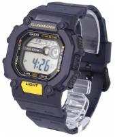 Наручные часы CASIO W-737H-2A, серый, черный