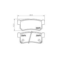 Колодки дисковые задние для daewoo rexton, ssangyong rexton 3.2i/2.7xdi/2.9d 02 Nisshinbo NP6103