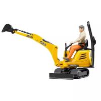 Брудер, Мини экскаватор JCB 8010 CTS и рабочий, Bruder