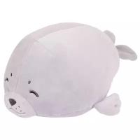 Мягкая игрушка ABtoys Морской котик серый, 27 см, серый