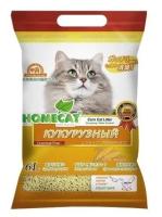 Homecat наполнитель Кукурузный комкующийся наполнитель Эколайн 6л 63016 2,805 кг 34080 (2 шт)