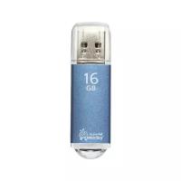 SMARTBUY Флеш-диск 16 gb, smartbuy v-cut, usb 2.0, металлический корпус, синий, sb16gbvc-b